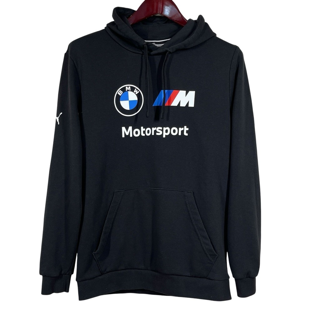 Puma BMW Motorsport Hoodie Mens Medium Black M3 Performance Racing Sweatshirt